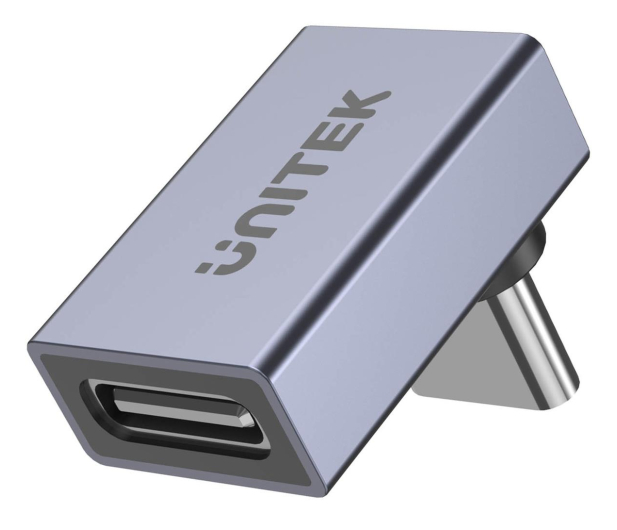 Unitek Adapter USB-C 40Gbps 240W 8K/60Hz kątowy - 1300686 - zdjęcie